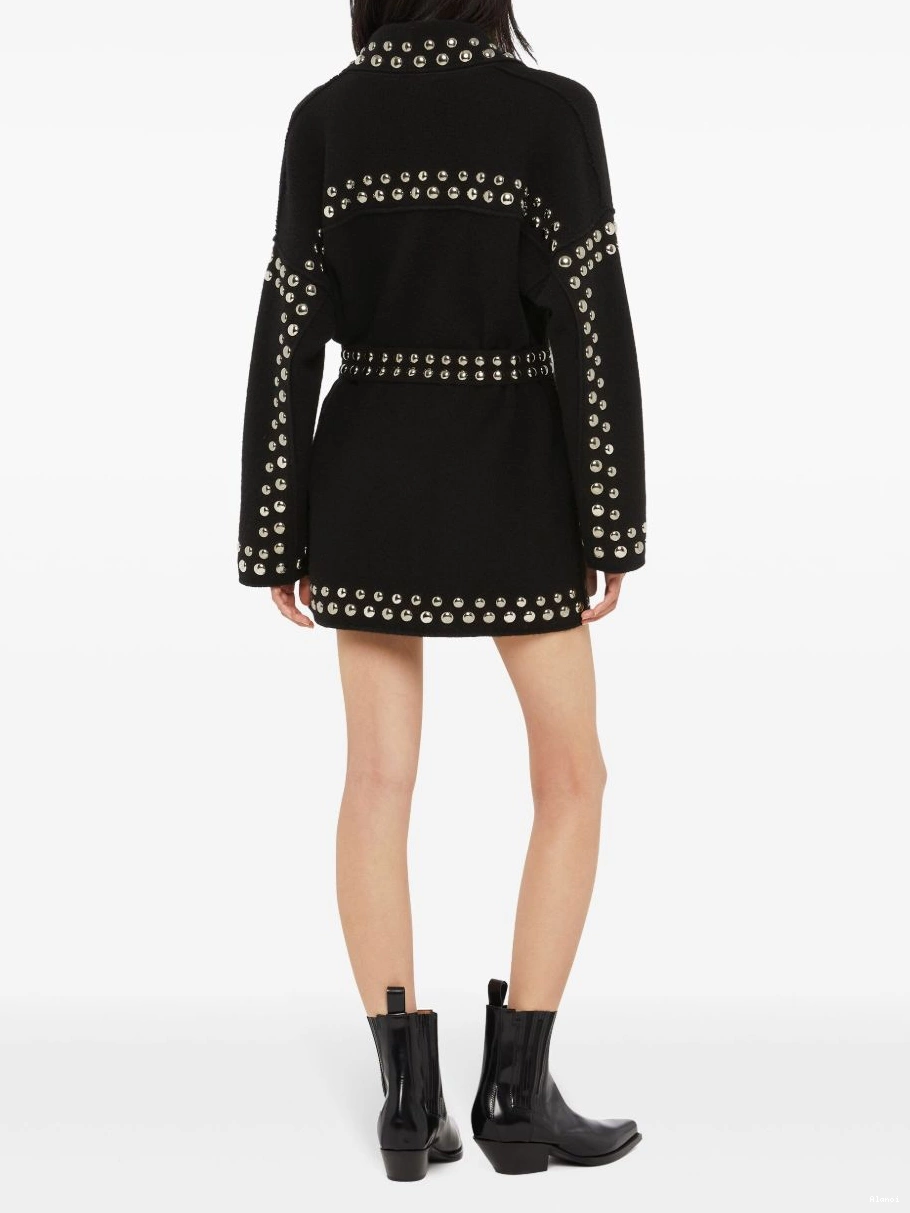 Affordable cardigan Alanui virgin-wool Women stud-embellished 0810